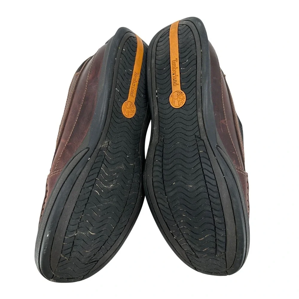 Timberland‎ Men's Brown Leather Slip On Loafers Shoes 74561 Size 9M Casual